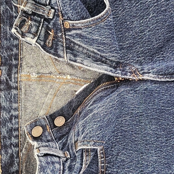 VINTAGE 80s ZENA 2-Button Taper Leg High-Waist Jeans Size 26 - Picture 5 of 10